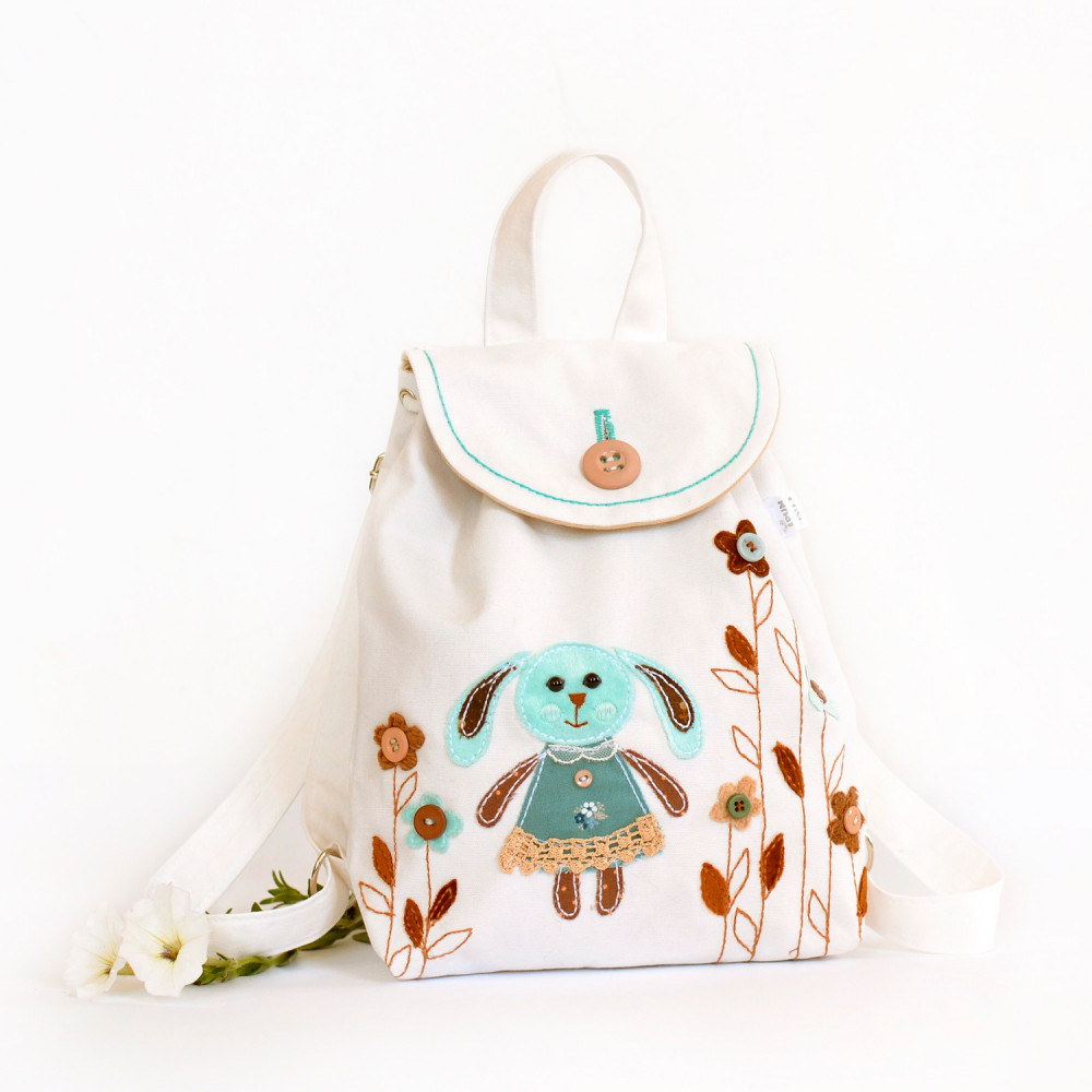 Applique backpack Bunny (collection 2)