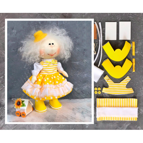 Doll making kit - Yellow (collection 1)