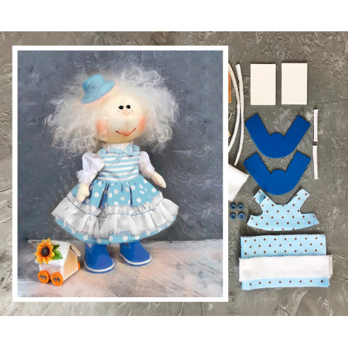 Doll making kit - Blue (collection 1)
