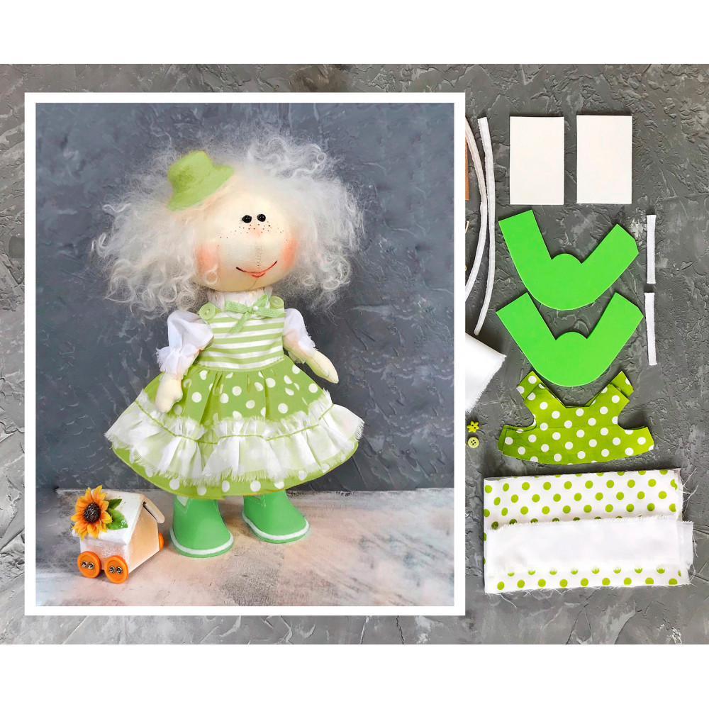 Doll making kit - Green (collection 1)